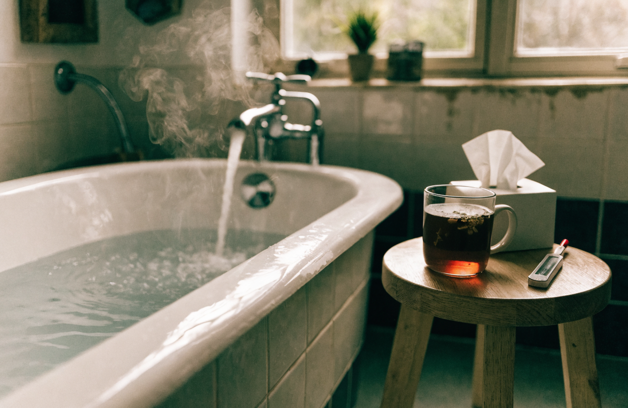 Baden bei Erkältung und Fieber: Was ist erlaubt, was nicht?